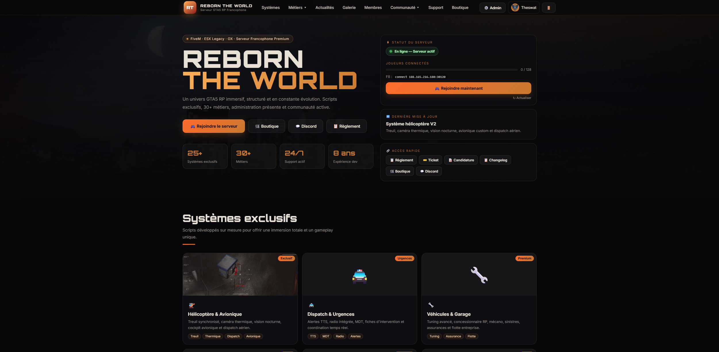 site web reborn the world